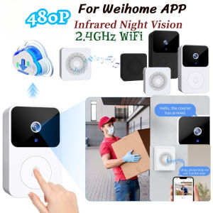 2.4GHz WiFi Wireless Video Doorbell Infrared Night Vision Two-way Intercom for Weihome APP for Home