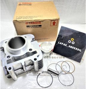 BLOK SEHER BLOK CYLINDER ASSY SEHER + RING SEHER YAMAHA VEGA ZR JUPITER ZZ JUPITER SALIB ROBOT LEXAM KODE PART 5D9-E1310-10  GRESS BARU ORIGINAL ASLI YAMAHA
