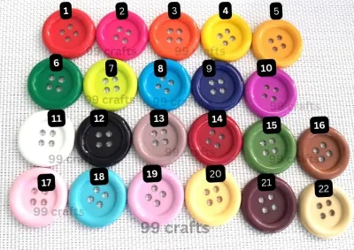 1 pcs 4 holes Big buttons size 33mm for sewing crafts you pick colors