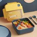 Lunch Box 1000ML Yakada Double Grid BPA Free. 