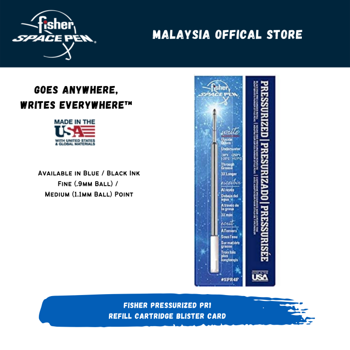 Fisher Space Pen Refill PRESSURIZED CARTRIDGES Lazada