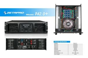 POWER ZETAPRO PA 2.0 + PA2.0+ PA 2.0+ 2000 WATT x 2 POWER BADAK BALAP ORIGINAL amplifier