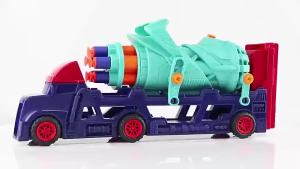 9 Pcs Cars Toys for Kids Big Carrier Truck With 8 Small Alloy Cars Deformable Folding Ejection Car