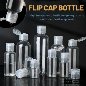 Flip Cap Bottle Empty PET Bottle Plastic Portable Bottle Travel Refillable Cosmetic