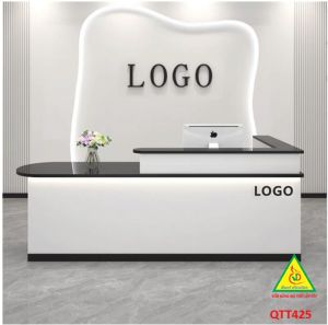 QUẦY LỄ TÂN QUẦY TIẾP TÂN QUẦY TÍNH TIỀN QUẦY THU NGÂN QTT425 ( BÀN KHÔNG ĐÈN)- Nội thất lắp ráp Viễn Đông Adv
