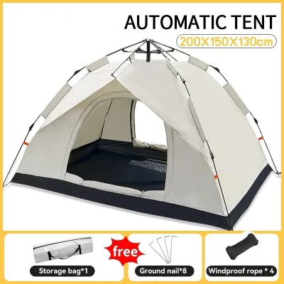 2026 NEW tents for camping Waterproof Outdoor heavy duty tent multi-color 2-5 person dome camping tent Automatic tent Pop Up Double Layers Camping Tent With Yard Tent Portable Foldable Family Tent for Beach Traveling Hiking Camping Hiking Camping Hunting
