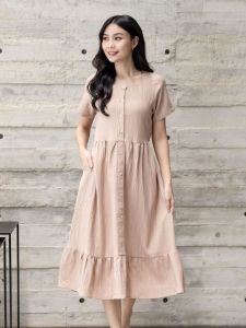 FOREVER SWEET Dress Midi Baby Crush Setelan Wanita
