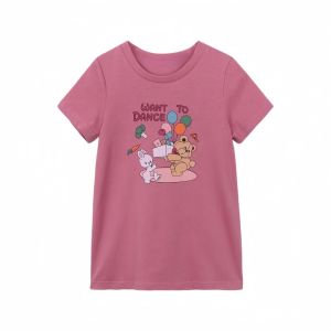 Sweetkids Girls Dress Summer Fashion Casual Short-sleeved Printed Dress For 2-12Y