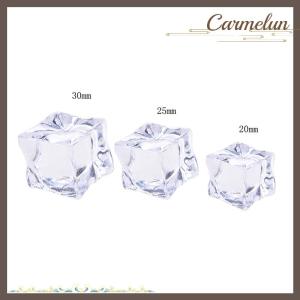 [Carmelun] 10 khối Đá Acrylic giả cái/gói hình vuông trong suốt 2/2.5/3cm