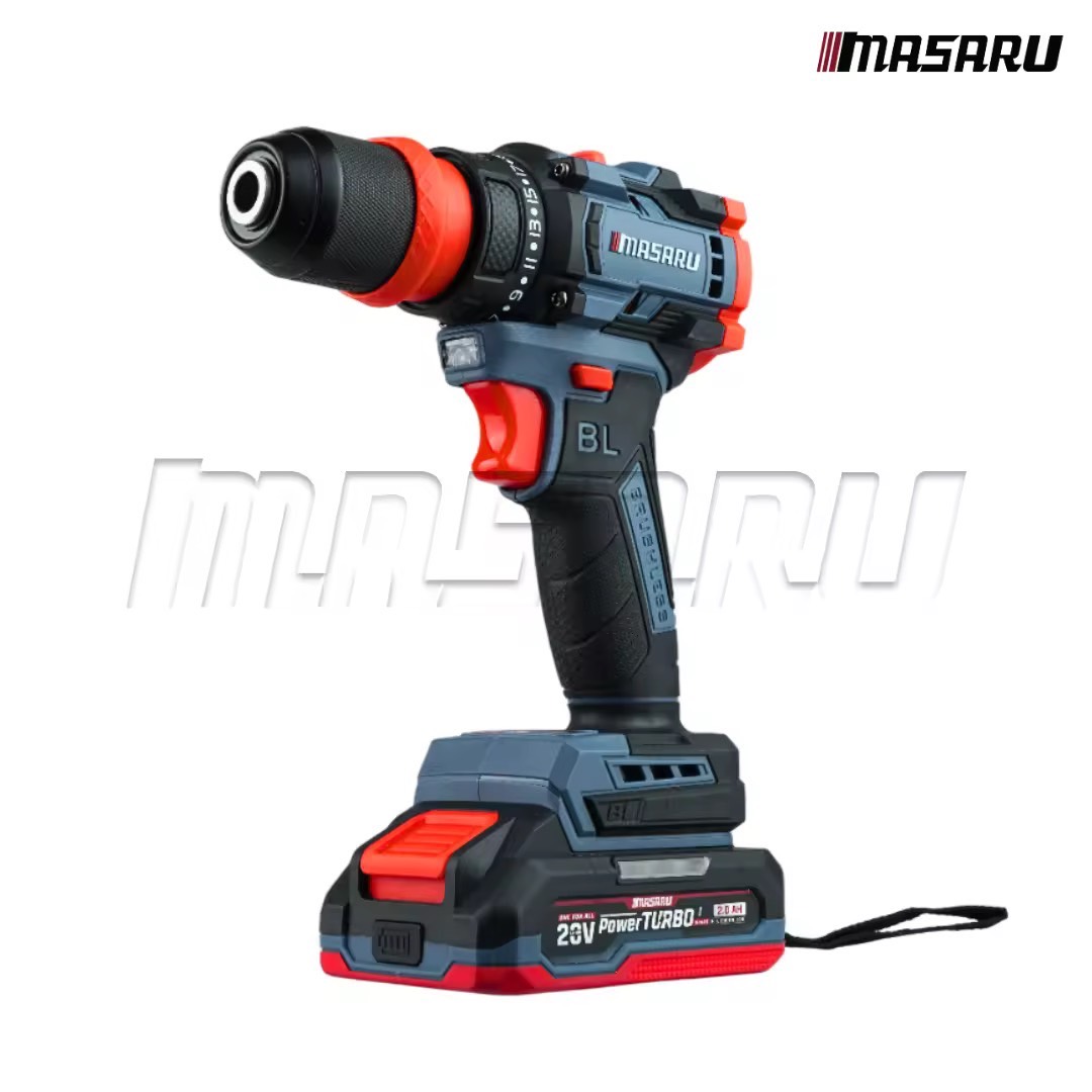 MASARU รุ่น SCDS-210 แรงบิด 60 N.m สว่าน 5 หัวเปลี่ยนหัวได้ ไขควงคลัชไร้สาย เจาะ ขันสกรู สว่านไขควงไร้สาย + 4หัว 20V