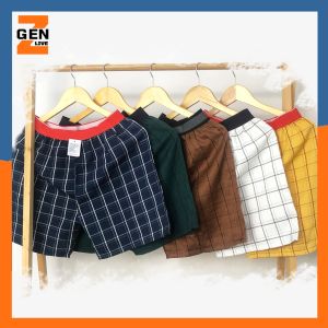 Quần mặc nhà nam họa tiết in caro nổi bật mặc ở nhà hoặc đi biển (Màu ngẫu nhiên) - LZ FASHION - TT002