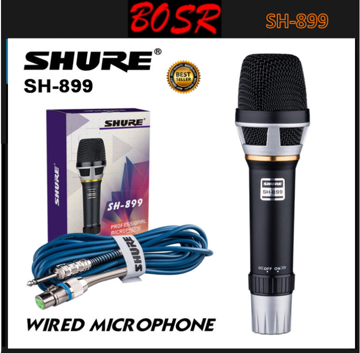 New Shure Product SH-899 Heavy Duty 10M Wire Microphone For Videoke