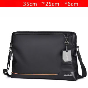 Beg Sling Lelaki Oxford Kalis Air Beg Crossbody Bisnes Multi Poket untuk Kerja Harian