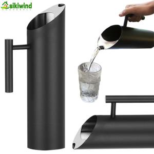 Stainless Steel Water Pitcher 1.5L Cold Drinking Jug for Tea and Beverages Durable Silver Finish