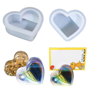 Heart Business Holder Silicone Mold DIY Handmade Plaster Resin Bird Business Holder Craft Molds Home De