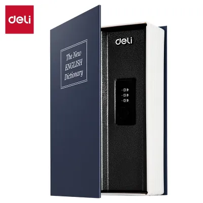 Deli Brankas Bentuk Buku / Book Safe Biru ET64X