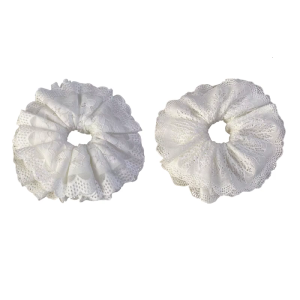 Lacy dây buộc tóc đàn hồi scrunchies nhiều lớp tóc kiểu Pháp nhẫn cho updos thanh lịch thích hợp cho mái tóc dài