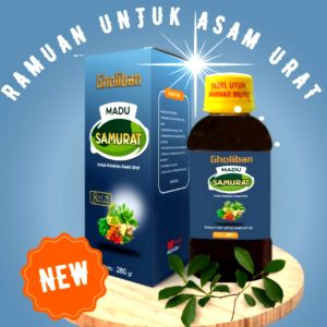 Madu SAMURAT Gholiban Mengatasi Keluhan Asam Urat dan Kolesterol 280 gr Halba Store