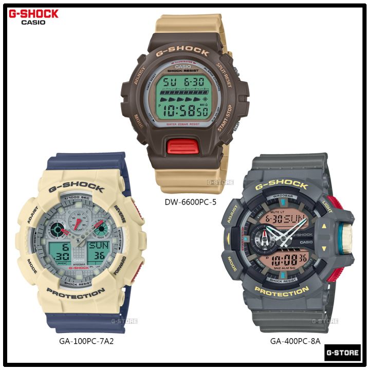 G-SHOCK รุ่น DW-6600PC-5 / GA-100PC-7A2 / GA-400PC-8 ของแท้ รับประกัน 1 ...