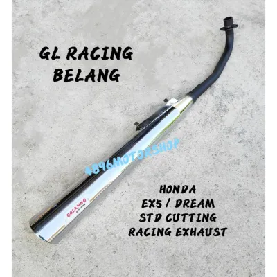 28MM GL RACING BELANG EXHAUST PIPE HONDA EX5 / EX5 DREAM BERANG STANDARD RACING EXHUAST PIPE EKZOS PAIP HIGH POWER HP