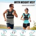 Wankeer Adjustable Weighted Vest for Women and Men, 4-10lb/11-20lb/21-30LB Adjustable Weighted Vest with Reflective Strip, Body Weight Vest for Walking, Running, Fitness, Strength Training. 