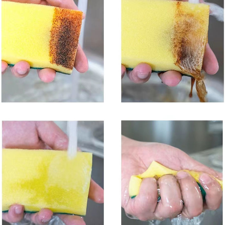 12pcsscouring%20pad%20Dishwashing%20Sponge%20Magic%20Wipe%20Household%20Cleaning%20Sponge%20%20High%20quality%20-%20Image%204
