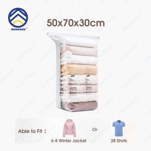 ODOROKU x Taili Cube Vacuum Storage Bags Space Saver Compression Bags Airtight Valve Double Seal Jumbo Cube Extra Large Vacuum Sealer Bags for Comforters Blankets Bedding Duvet Closet Organizers Space Bags Vacuum Storage Bags