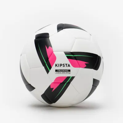 Decathlon Size 4 Machine-Stitched Football Training Ball - White