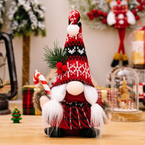 Christmas Santa Claus Doll Large Plush Figurine Home Decor Living Room Ornament Gift Soft Fabric