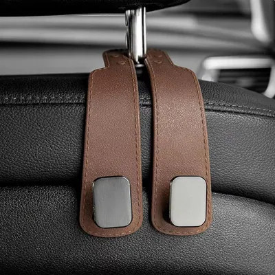 Rear Seat Multi-function Headrest Hanging Dual Hook For Car Holder Back Seat Storage Kopi Beng Hook Car Interior Accessories
