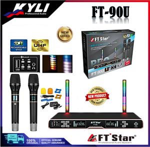 KYLI - FT STAR Newest Professional Wireless Microphone with Charging Function Bluetooth FT-90U