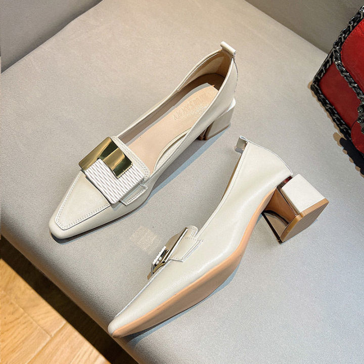 Chủ Nhật Giày cao gót nữ có chiều cao 5cm 2023 phiên bản Hàn Quốc giày ...