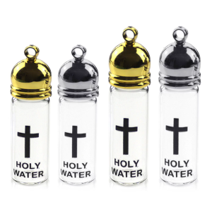 Glass Holy Water Bottle With Lid Praying Bottle Holy Water Empty Container For Religious Ceremonies And Home Altars