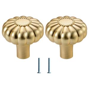 2 Pack Elegant Brushed Gold Drawer Handle Zinc Alloy Cabinet Pull Portable Accessory for Contemporary Home Designs