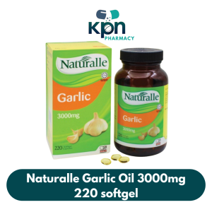 Naturalle Garlic Oil 3000mg (EXP DATE: 12/25)