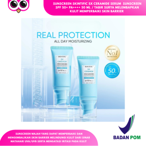 SUNSCREEN SKINTIFIC 5X CERAMIDE SERUM SUNSCREEN SPF 50+ PA++++ 50 ML / TABIR SURYA MELEMBAPKAN KULIT MEMPERBAIKI SKIN BARRIER