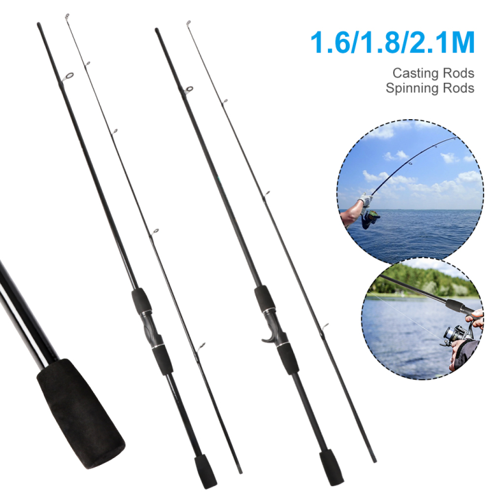 DAIWA Spinning Fishing Rod 1.68m/1.8m/2.1m Portable 2 Section Casting ...