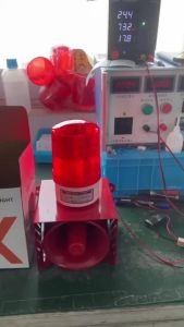Audible and visual alarm Industrial strobe light alarm High power 120dB Emergency alarm AC 220 V