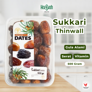 Kurma Sukari Thinwall 500 Gram Sukkari Lembut Basah Premium Quality