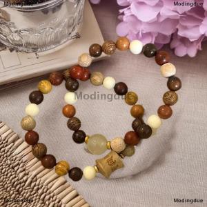 [COD] Modingdue Vintage Pink Brown Beaded Bracelet Unique Stylish Jewelry Gift For Women Friendship Bracelets