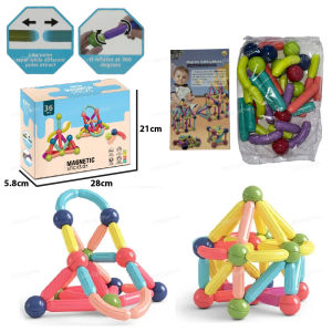 36Pcs Magnetic Stick Balls Toys Building Blocks | Educational Sensory STEM Toy | Creative Learning Gift *READY STOCK*