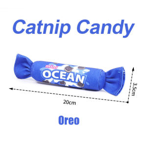 Cat Toy Pillow Catnip Whispering Paper Teeth Grinding Resistant Kitten Teasing Stick Cat Self-fun Pillow Teaser Toy