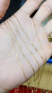 (Không kiêng mồ hôi) Dây Chuyền Trúc Nhỏ 1.5MM Cao Cấp-Dùng lâu dài tắm rửa thoải mái không đen