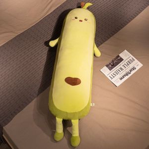 หมอนกอดอะโวคาโดแบบยาวสำหรับนอนสำหรับเด็กผู้หญิงแบบหนีบขาสำหรับเด็กเตียงกอดนอนตุ๊กตาตุ๊กตาตุ๊กตา