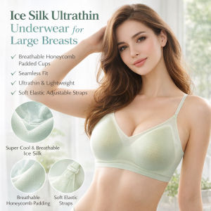 Seamless Bra Women Ice Silk Cooling Lightweight Comfort Invisible Underwire T-Shirt Bra Everyday Wear Underwear