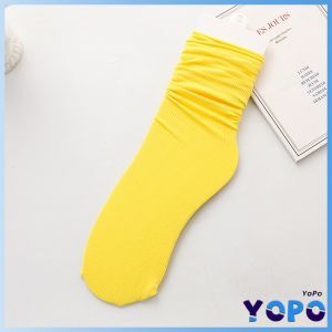 YoPo Womens Socks Pure Color Breathable Feet Calf Socks Fashion Medium Tube Socks