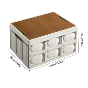 Large Capacity Storage Box Outdoor Camping Organizer Foldable Container Box Car Trunk Sorting Box
