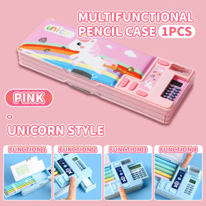 Multifunctional Pencil Case Large Capacity Calculator Pen Box for School Stationery Storage Sarung Pen Kalkulator 铅笔盒