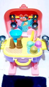 C-010 (4) 3 in 1 Play Pretend Toy Convertible and Easy to Carry Suitcase