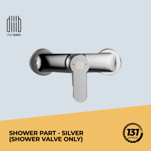 Diiib Silver Shower Set 3 Modes Water Flow Anti-Scald 304 SS Height Adjustable Easy Install